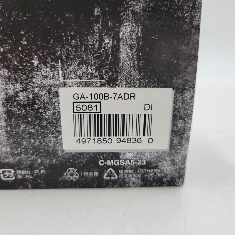 【中古美品】【メンズ/レディース】 G-SHOCK ジーショック GA-100B-7A 腕時計 時計 199-260526-kh-20-izu サイズ：55 × 51.2 × 16.9 mm カラー：ホワイト×ブラック 万代Net店