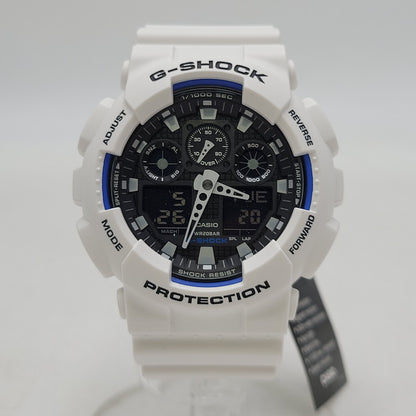 【中古美品】【メンズ/レディース】 G-SHOCK ジーショック GA-100B-7A 腕時計 時計 199-260526-kh-20-izu サイズ：55 × 51.2 × 16.9 mm カラー：ホワイト×ブラック 万代Net店