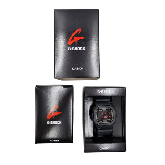 【中古美品】【メンズ/レディース】 G-SHOCK ジーショック DW-5600MS-1 腕時計 199-260527-as-11-izu サイズ：48.9 × 42.8 × 13.4 mm カラー：ブラック 万代Net店