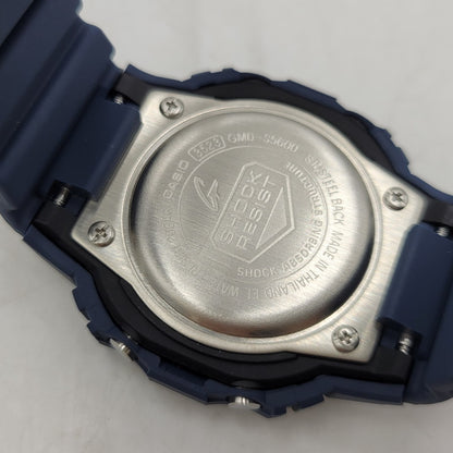 【中古美品】【メンズ/レディース】 G-SHOCK ジーショック GMD-S5600-2 腕時計 199-260527-as-02-izu サイズ：45.7 × 40.5 × 11.9 mm カラー：ネイビー 万代Net店