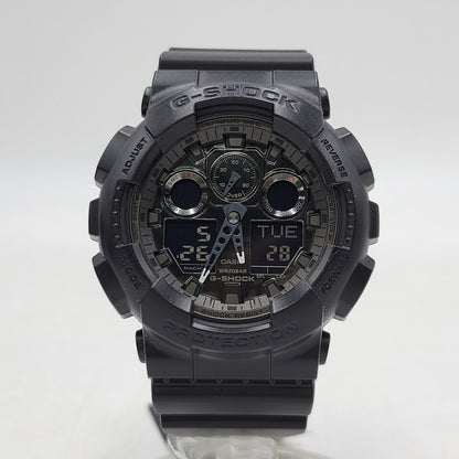 【中古美品】【メンズ/レディース】 G-SHOCK ジーショック GA-100CF-1ADR 腕時計 199-260527-as-12-izu サイズ：55 × 51.2 × 16.9 mm カラー：ブラック 万代Net店