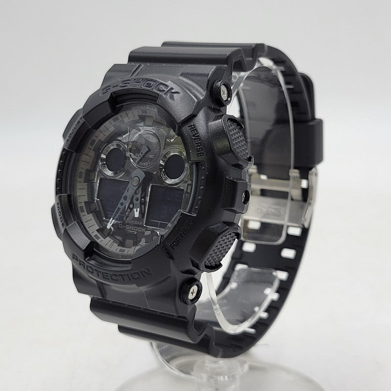 【中古美品】【メンズ/レディース】 G-SHOCK ジーショック GA-100CF-1ADR 腕時計 199-260527-as-12-izu サイズ：55 × 51.2 × 16.9 mm カラー：ブラック 万代Net店