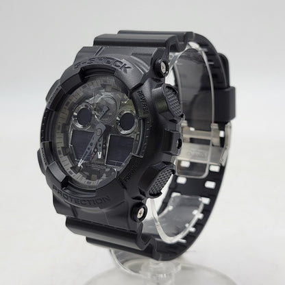 【中古美品】【メンズ/レディース】 G-SHOCK ジーショック GA-100CF-1ADR 腕時計 199-260527-as-12-izu サイズ：55 × 51.2 × 16.9 mm カラー：ブラック 万代Net店