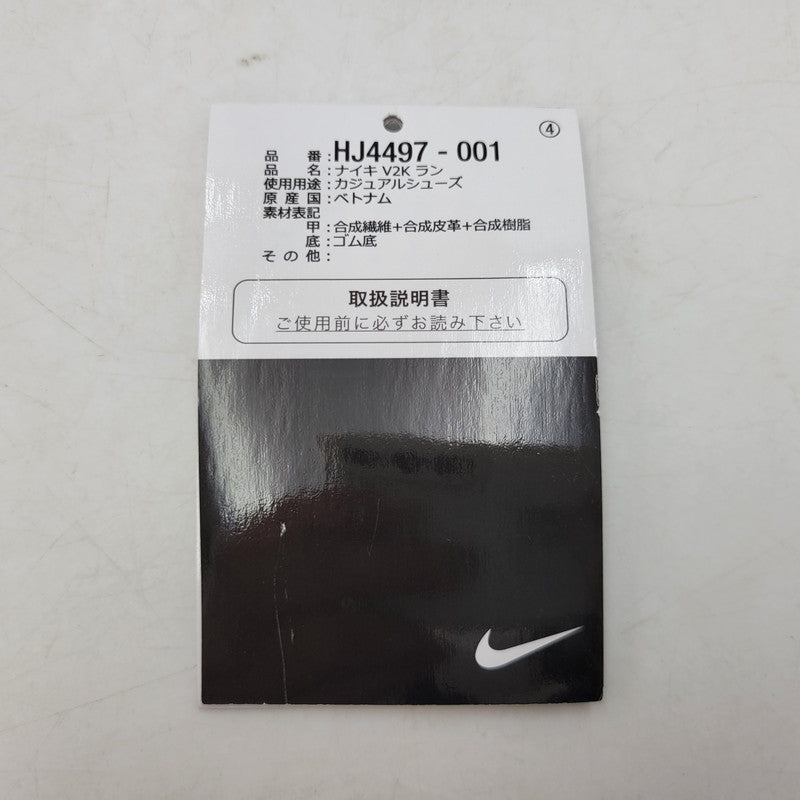 【中古美品】【メンズ】 NIKE ナイキ V2K RUN HJ4497-001 V2K ラン スニーカー シューズ 靴 160-250614-as-22-izu サイズ：33cm カラー：BLACK/DK SMOKE GREY-ANTHRACITE 万代Net店