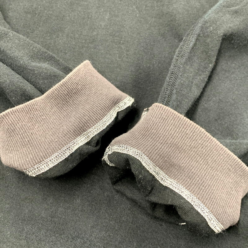 【中古品】【メンズ】 BARNS OUTFITTERS バーンズアウトフィッターズ LS HENLEYNECK CUT AND SEW ”BLACK" 長袖 黒 145-250703-rk-08-izu サイズ：M カラー：ブラック 万代Net店