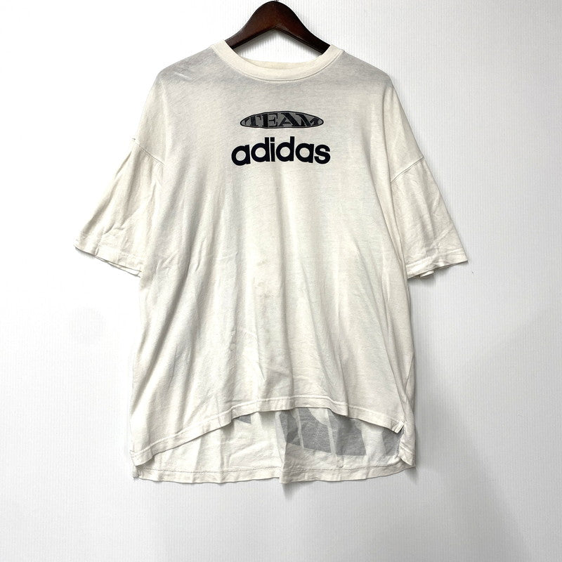 【中古品】【メンズ】 adidas アディダス TEAM ADIDAS SS TEE ショートスリーブ Tシャツ 半袖 トップス 146-250705-as-22-izu カラー：ホワイト 万代Net店