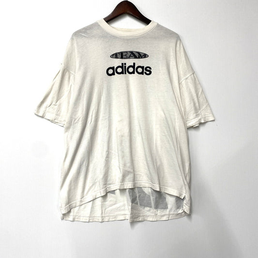 【中古品】【メンズ】 adidas アディダス TEAM ADIDAS SS TEE ショートスリーブ Tシャツ 半袖 トップス 146-250705-as-22-izu カラー：ホワイト 万代Net店