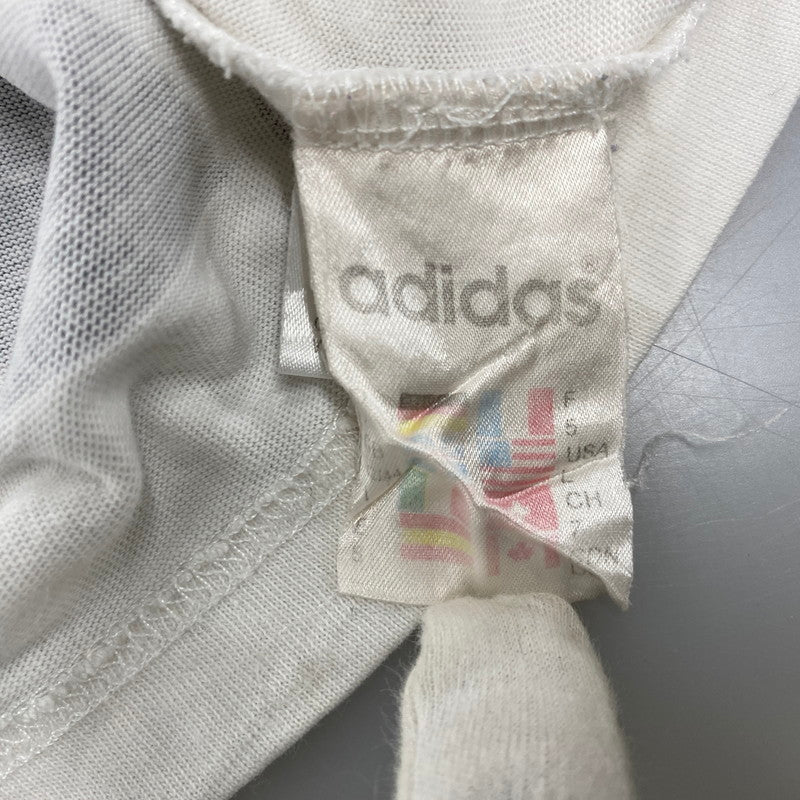 【中古品】【メンズ】 adidas アディダス TEAM ADIDAS SS TEE ショートスリーブ Tシャツ 半袖 トップス 146-250705-as-22-izu カラー：ホワイト 万代Net店