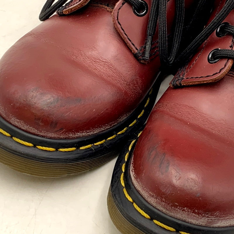 【現状渡し品】【レディース】 Dr.Martens ドクターマーチン 8EYE SHOE エイトホールブーツ 靴 シューズ 167-250614-ma-14-izu サイズ：UK4/23.5cm カラー：CHERRY RED 万代Net店