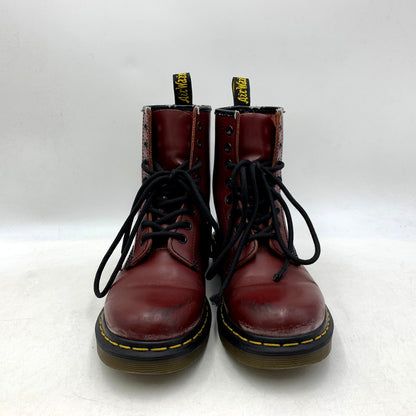 【現状渡し品】【レディース】 Dr.Martens ドクターマーチン 8EYE SHOE エイトホールブーツ 靴 シューズ 167-250614-ma-14-izu サイズ：UK4/23.5cm カラー：CHERRY RED 万代Net店
