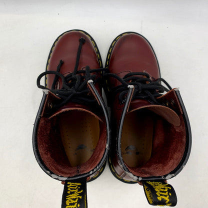 【現状渡し品】【レディース】 Dr.Martens ドクターマーチン 8EYE SHOE エイトホールブーツ 靴 シューズ 167-250614-ma-14-izu サイズ：UK4/23.5cm カラー：CHERRY RED 万代Net店