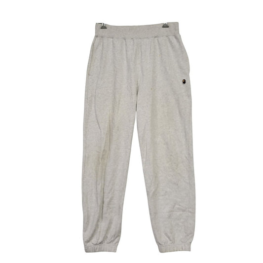 【中古品】【メンズ】 A BATHING APE アベイシングエイプ 001PTH701001M ONE POINT APE HEAD SWEAT PANTS ワンポイントエイプヘッドスウェットパンツ ズボン ボトムス 153-250614-ma-07-izu サイズ：XL カラー：ライトグレー 万代Net店