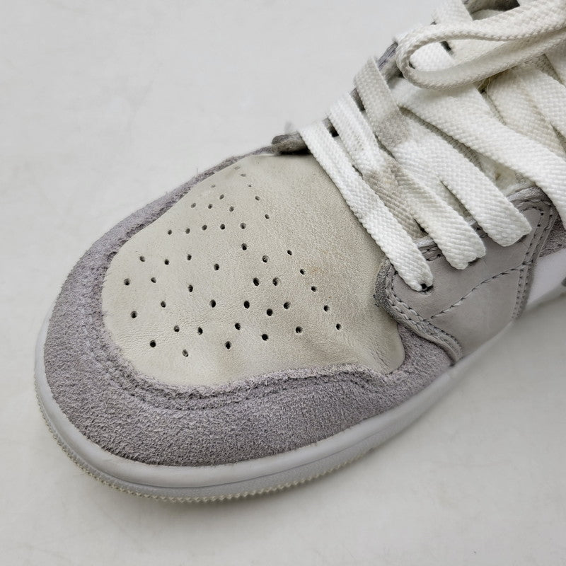 【中古品】【レディース】 NIKE ナイキ AIR JORDAN 1 LOW CV3043-100 エア ジョーダン 1 ロー スニーカー シューズ 靴 166-250614-as-21-izu サイズ：24.5cm カラー：WHITE/SKY GREY-FOOTBALL GREY 万代Net店