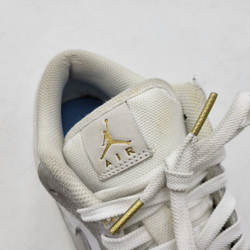 【中古品】【レディース】 NIKE ナイキ AIR JORDAN 1 LOW CV3043-100 エア ジョーダン 1 ロー スニーカー シューズ 靴 166-250614-as-21-izu サイズ：24.5cm カラー：WHITE/SKY GREY-FOOTBALL GREY 万代Net店