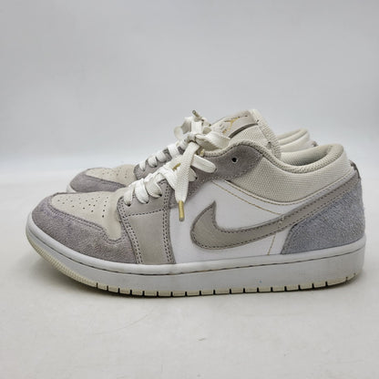 【中古品】【レディース】 NIKE ナイキ AIR JORDAN 1 LOW CV3043-100 エア ジョーダン 1 ロー スニーカー シューズ 靴 166-250614-as-21-izu サイズ：24.5cm カラー：WHITE/SKY GREY-FOOTBALL GREY 万代Net店