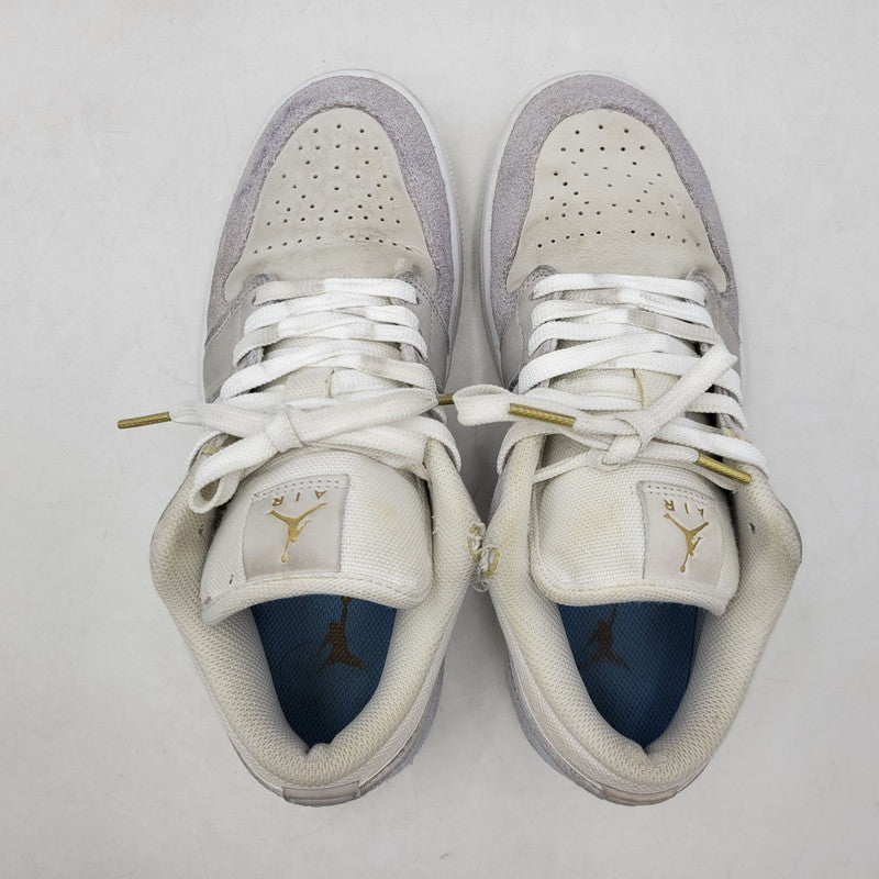 【中古品】【レディース】 NIKE ナイキ AIR JORDAN 1 LOW CV3043-100 エア ジョーダン 1 ロー スニーカー シューズ 靴 166-250614-as-21-izu サイズ：24.5cm カラー：WHITE/SKY GREY-FOOTBALL GREY 万代Net店