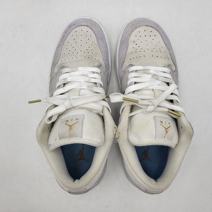 【中古品】【レディース】 NIKE ナイキ AIR JORDAN 1 LOW CV3043-100 エア ジョーダン 1 ロー スニーカー シューズ 靴 166-250614-as-21-izu サイズ：24.5cm カラー：WHITE/SKY GREY-FOOTBALL GREY 万代Net店