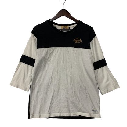 【中古品】【メンズ】 PAISLEY NUMBERLING 75 RAGLAN CUT AND SEW　ペイズリー柄 ナンバリング ラグラン カットソー 145-250731-rk-08-izu サイズ：M カラー：ホワイト×ブラック 万代Net店