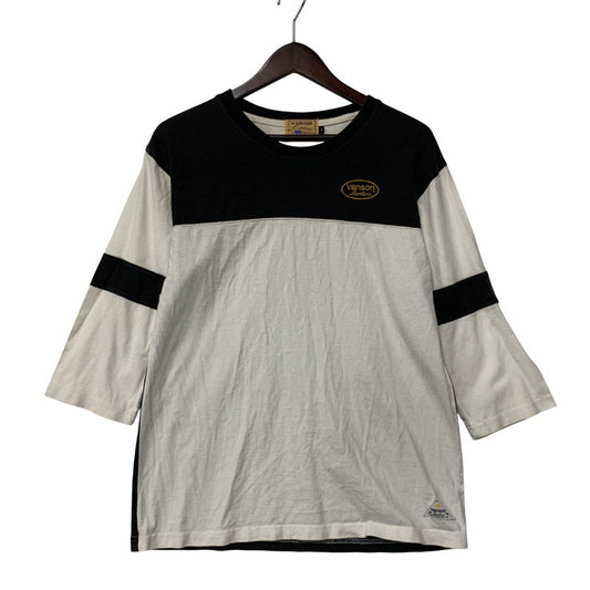 【中古品】【メンズ】 PAISLEY NUMBERLING 75 RAGLAN CUT AND SEW　ペイズリー柄 ナンバリング ラグラン カットソー 145-250731-rk-08-izu サイズ：M カラー：ホワイト×ブラック 万代Net店