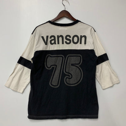 【中古品】【メンズ】 PAISLEY NUMBERLING 75 RAGLAN CUT AND SEW　ペイズリー柄 ナンバリング ラグラン カットソー 145-250731-rk-08-izu サイズ：M カラー：ホワイト×ブラック 万代Net店