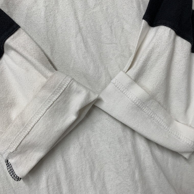 【中古品】【メンズ】 PAISLEY NUMBERLING 75 RAGLAN CUT AND SEW　ペイズリー柄 ナンバリング ラグラン カットソー 145-250731-rk-08-izu サイズ：M カラー：ホワイト×ブラック 万代Net店