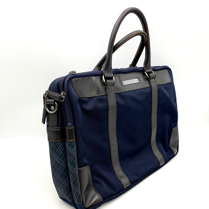 【中古品】【メンズ】 BURBERRY BLACK LABEL バーバリーブラックレーベル D1115-610-28 BRIEF CASE ブリーフケース 鞄 カバン バッグ 188-250614-ma-10-izu カラー：ネイビー 万代Net店