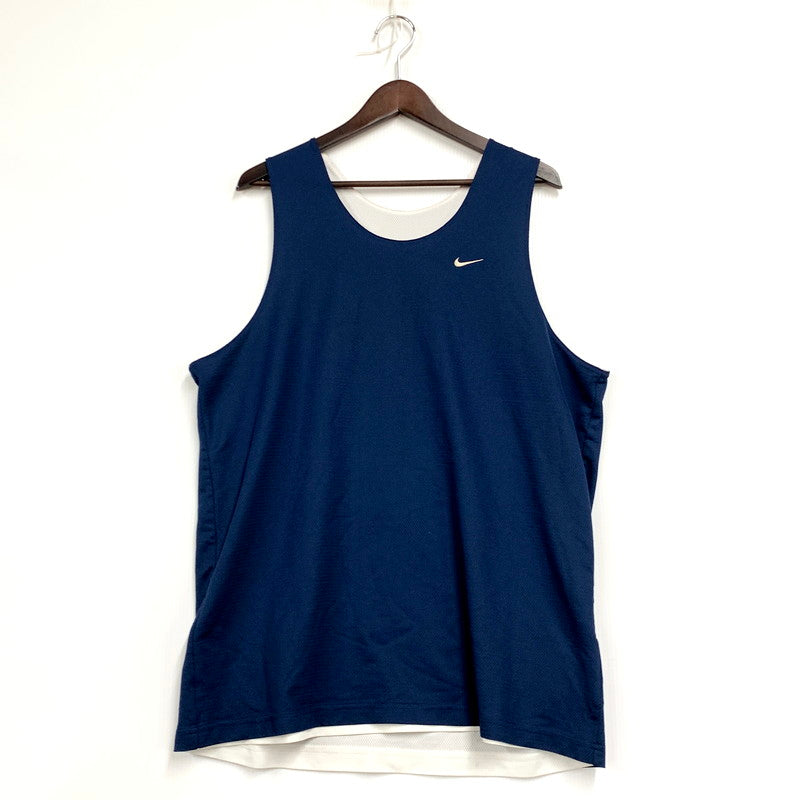 【中古品】【メンズ】 NIKE ナイキ REVERSIBLE BASKETBALL GAME SHIRT リバーシブル バスケットボール ゲームシャツ トップス 146-250613-as-06-izu サイズ：XL カラー：ネイビー/ホワイト 万代Net店