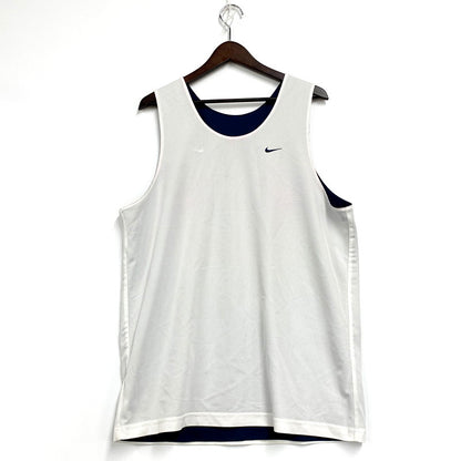 【中古品】【メンズ】 NIKE ナイキ REVERSIBLE BASKETBALL GAME SHIRT リバーシブル バスケットボール ゲームシャツ トップス 146-250613-as-06-izu サイズ：XL カラー：ネイビー/ホワイト 万代Net店