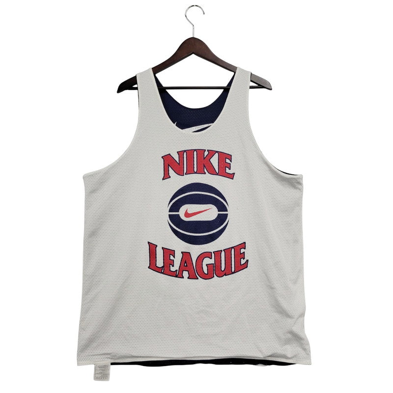 【中古品】【メンズ】 NIKE ナイキ NUMBERLING 20 REVERSIBLE BASKETBALL GAME SHIRT リバーシブル バスケットボール ゲームシャツ 銀タグ USA製 トップス 146-250609-as-05-izu サイズ：XL カラー：ホワイト/ネイビー 万代Net店