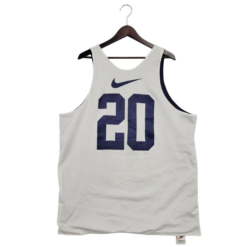 【中古品】【メンズ】 NIKE ナイキ NUMBERLING 20 REVERSIBLE BASKETBALL GAME SHIRT リバーシブル バスケットボール ゲームシャツ 銀タグ USA製 トップス 146-250609-as-05-izu サイズ：XL カラー：ホワイト/ネイビー 万代Net店