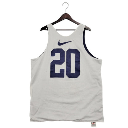 【中古品】【メンズ】 NIKE ナイキ NUMBERLING 20 REVERSIBLE BASKETBALL GAME SHIRT リバーシブル バスケットボール ゲームシャツ 銀タグ USA製 トップス 146-250609-as-05-izu サイズ：XL カラー：ホワイト/ネイビー 万代Net店