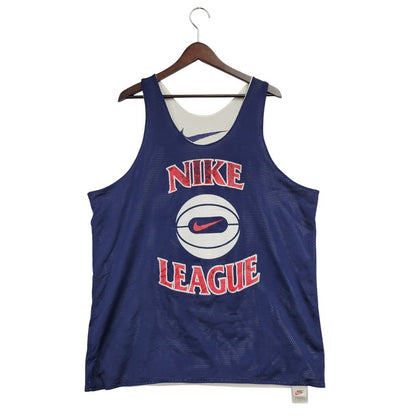 【中古品】【メンズ】 NIKE ナイキ NUMBERLING 20 REVERSIBLE BASKETBALL GAME SHIRT リバーシブル バスケットボール ゲームシャツ 銀タグ USA製 トップス 146-250609-as-05-izu サイズ：XL カラー：ホワイト/ネイビー 万代Net店