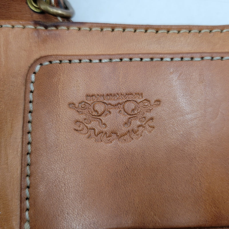 【中古品】【メンズ】 革蛸 JAPANG ジパング LEATHER LONG WALLET レザー ロングウォレット 般若 コンチョ付き 長財布 200-250609-as-14-izu カラー：ブラック×ブラウン 万代Net店