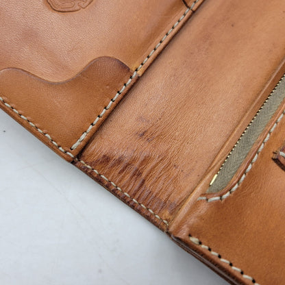 【中古品】【メンズ】 革蛸 JAPANG ジパング LEATHER LONG WALLET レザー ロングウォレット 般若 コンチョ付き 長財布 200-250609-as-14-izu カラー：ブラック×ブラウン 万代Net店