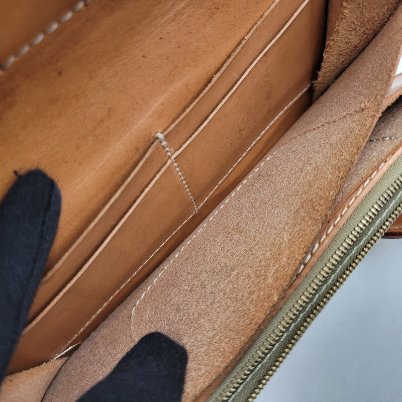 【中古品】【メンズ】 革蛸 JAPANG ジパング LEATHER LONG WALLET レザー ロングウォレット 般若 コンチョ付き 長財布 200-250609-as-14-izu カラー：ブラック×ブラウン 万代Net店