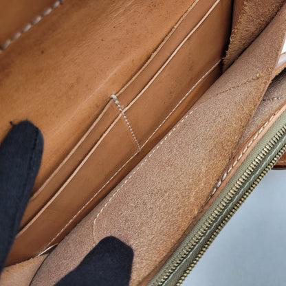 【中古品】【メンズ】 革蛸 JAPANG ジパング LEATHER LONG WALLET レザー ロングウォレット 般若 コンチョ付き 長財布 200-250609-as-14-izu カラー：ブラック×ブラウン 万代Net店