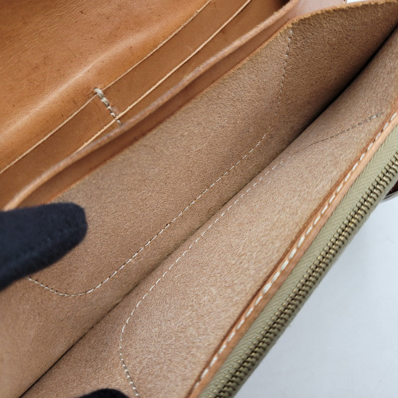 【中古品】【メンズ】 革蛸 JAPANG ジパング LEATHER LONG WALLET レザー ロングウォレット 般若 コンチョ付き 長財布 200-250609-as-14-izu カラー：ブラック×ブラウン 万代Net店