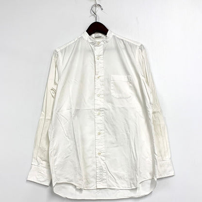【中古品】【メンズ】 STANDARD FIT BAND COLLAR SHIRT スタンダードフィット バンドカラーシャツ 長袖 トップス 141-250613-as-08-izu サイズ：15-32 カラー：ホワイト 万代Net店