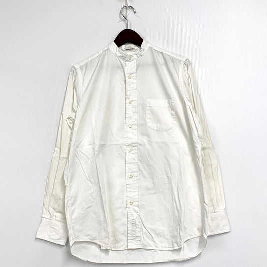 【中古品】【メンズ】 STANDARD FIT BAND COLLAR SHIRT スタンダードフィット バンドカラーシャツ 長袖 トップス 141-250613-as-08-izu サイズ：15-32 カラー：ホワイト 万代Net店