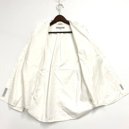 【中古品】【メンズ】 STANDARD FIT BAND COLLAR SHIRT スタンダードフィット バンドカラーシャツ 長袖 トップス 141-250613-as-08-izu サイズ：15-32 カラー：ホワイト 万代Net店