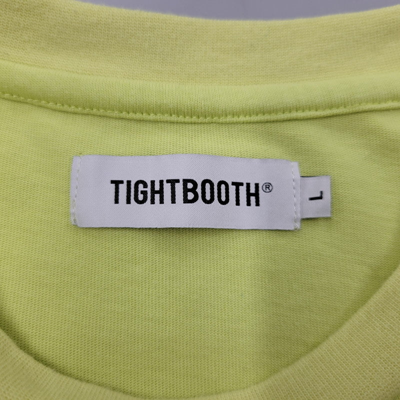 【中古品】【メンズ】 TIGHTBOOTH PRODUCTION タイトブースプロダクション BACK PRINT SS TEE バック プリント Tシャツ 半袖 トップス 142-250615-ay-02-izu サイズ：L カラー：イエロー系 万代Net店
