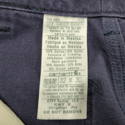 【中古品】【メンズ】 CARHARTT FLAME RESISTANT カーハート フレームレジスタント FRB240-DNY CARGO PANTS カーゴパンツ ズボン ボトムス 158-250614-ma-09-izu サイズ：32×30 カラー：NAVY 万代Net店