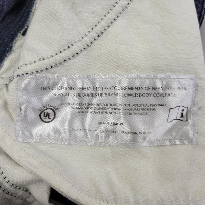 【中古品】【メンズ】 CARHARTT FLAME RESISTANT カーハート フレームレジスタント FRB240-DNY CARGO PANTS カーゴパンツ ズボン ボトムス 158-250614-ma-09-izu サイズ：32×30 カラー：NAVY 万代Net店