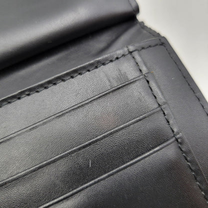 【中古品】【メンズ/レディース】 JAM HOME MADE ジャムホームメイド × INDEN-YA 印傳屋 がま口二つ折り財布 ウォレット 200-250614-as-27-izu カラー：ブラック 万代Net店