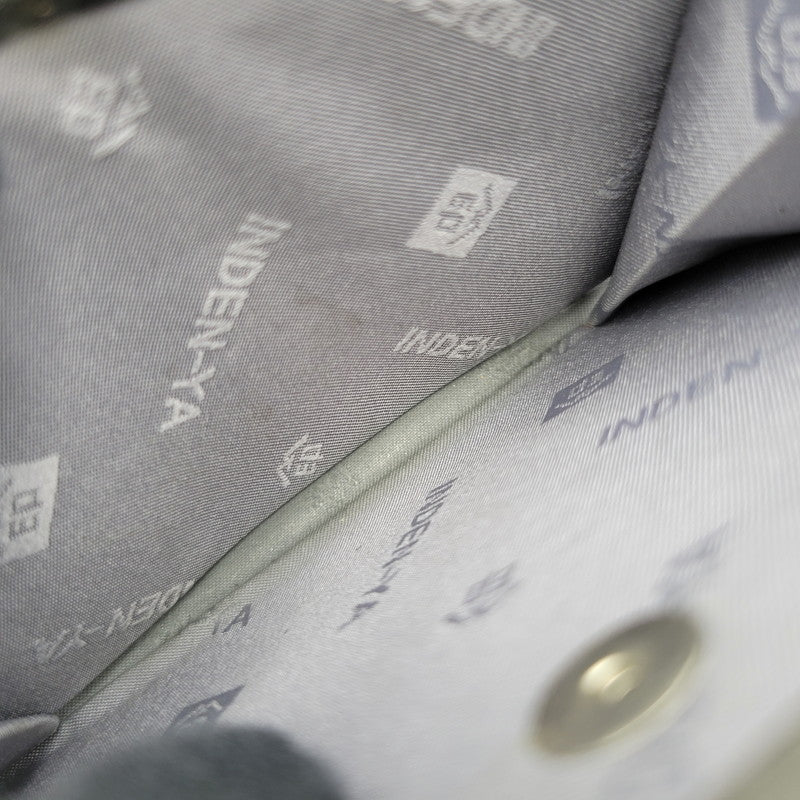 【中古品】【メンズ/レディース】 JAM HOME MADE ジャムホームメイド × INDEN-YA 印傳屋 がま口二つ折り財布 ウォレット 200-250614-as-27-izu カラー：ブラック 万代Net店