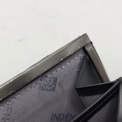 【中古品】【メンズ/レディース】 JAM HOME MADE ジャムホームメイド × INDEN-YA 印傳屋 がま口二つ折り財布 ウォレット 200-250614-as-27-izu カラー：ブラック 万代Net店