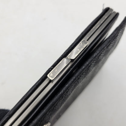 【中古品】【メンズ/レディース】 JAM HOME MADE ジャムホームメイド × INDEN-YA 印傳屋 がま口二つ折り財布 ウォレット 200-250614-as-27-izu カラー：ブラック 万代Net店