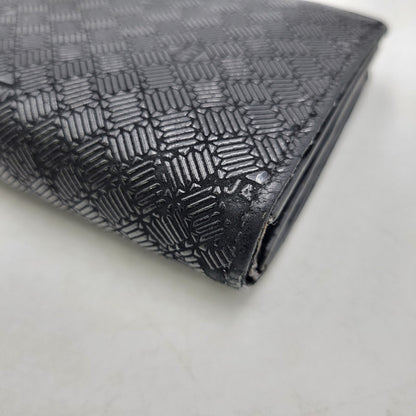 【中古品】【メンズ/レディース】 JAM HOME MADE ジャムホームメイド × INDEN-YA 印傳屋 がま口二つ折り財布 ウォレット 200-250614-as-27-izu カラー：ブラック 万代Net店