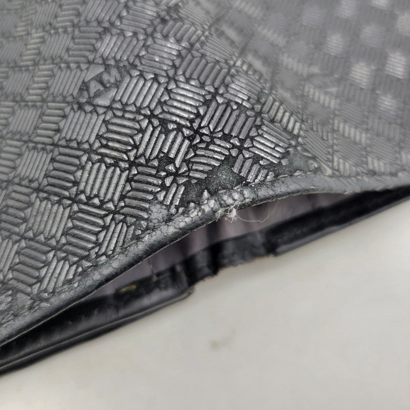 【中古品】【メンズ/レディース】 JAM HOME MADE ジャムホームメイド × INDEN-YA 印傳屋 がま口二つ折り財布 ウォレット 200-250614-as-27-izu カラー：ブラック 万代Net店