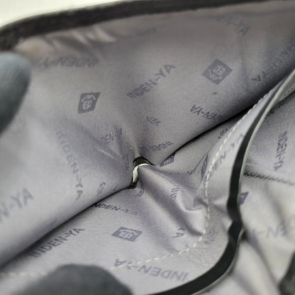 【中古品】【メンズ/レディース】 JAM HOME MADE ジャムホームメイド × INDEN-YA 印傳屋 がま口二つ折り財布 ウォレット 200-250614-as-27-izu カラー：ブラック 万代Net店